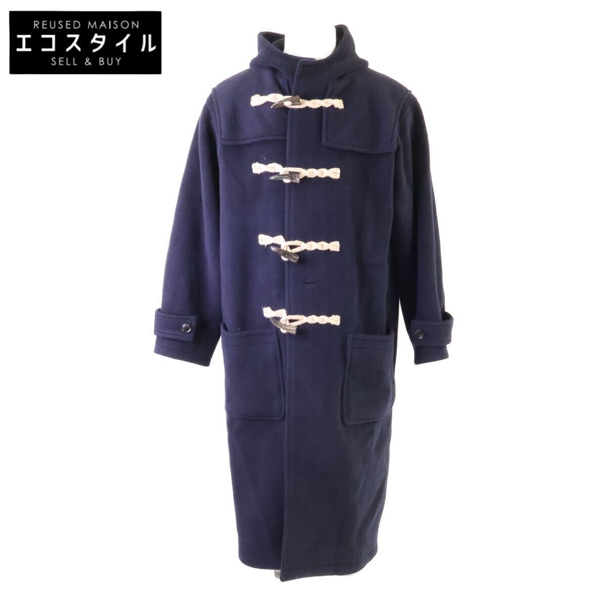 cantate カンタータ 美品 22AWCA0336 ウール x コットン パイル ダッフルコート コート