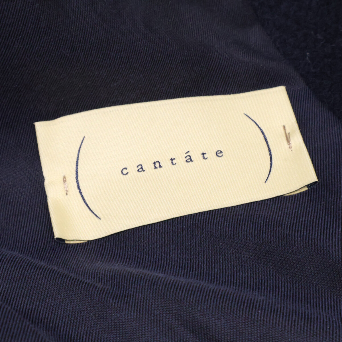 cantate カンタータ 美品 22AWCA0336 ウール x コットン パイル ダッフルコート コート