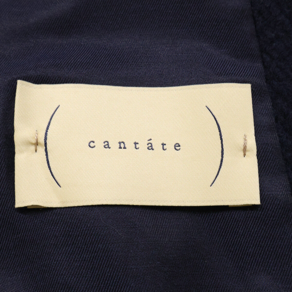 cantate カンタータ 22AWCAW079 ウール×コットン パイル ダッフルコート コート