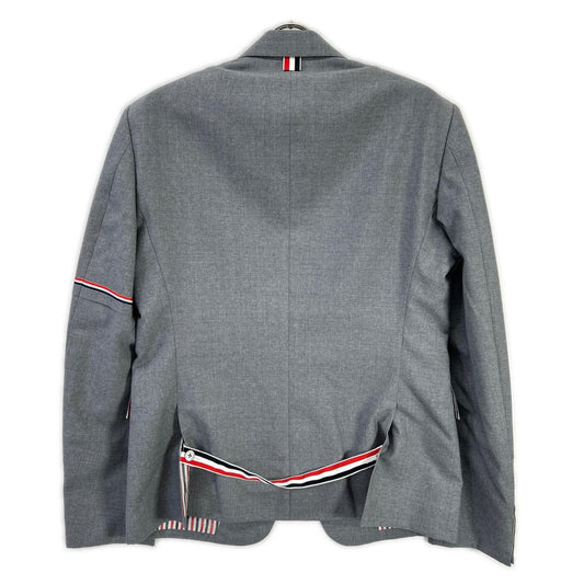 THOM BROWNE トムブラウン MJC187A-02872-035 グレー RWBアームセルビッジハイアームホール 3Bジャケット ジャケット