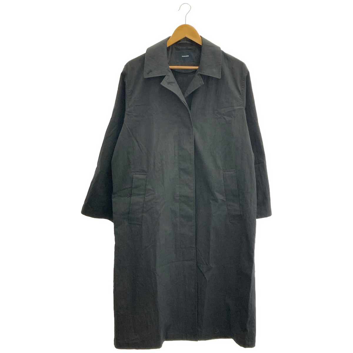 FRAMeWORK Framework 2026 Black Cotton-Nylon Sten Coat Top