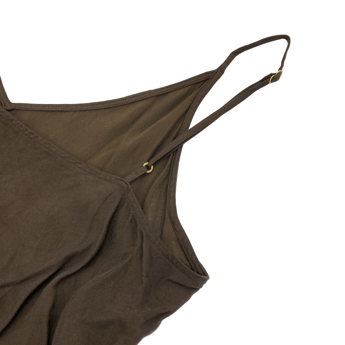 EVERY DAY I LIKE エブリデイアイライク ブラウン 25WCu RCamisole キャミソールワンピース トップス
