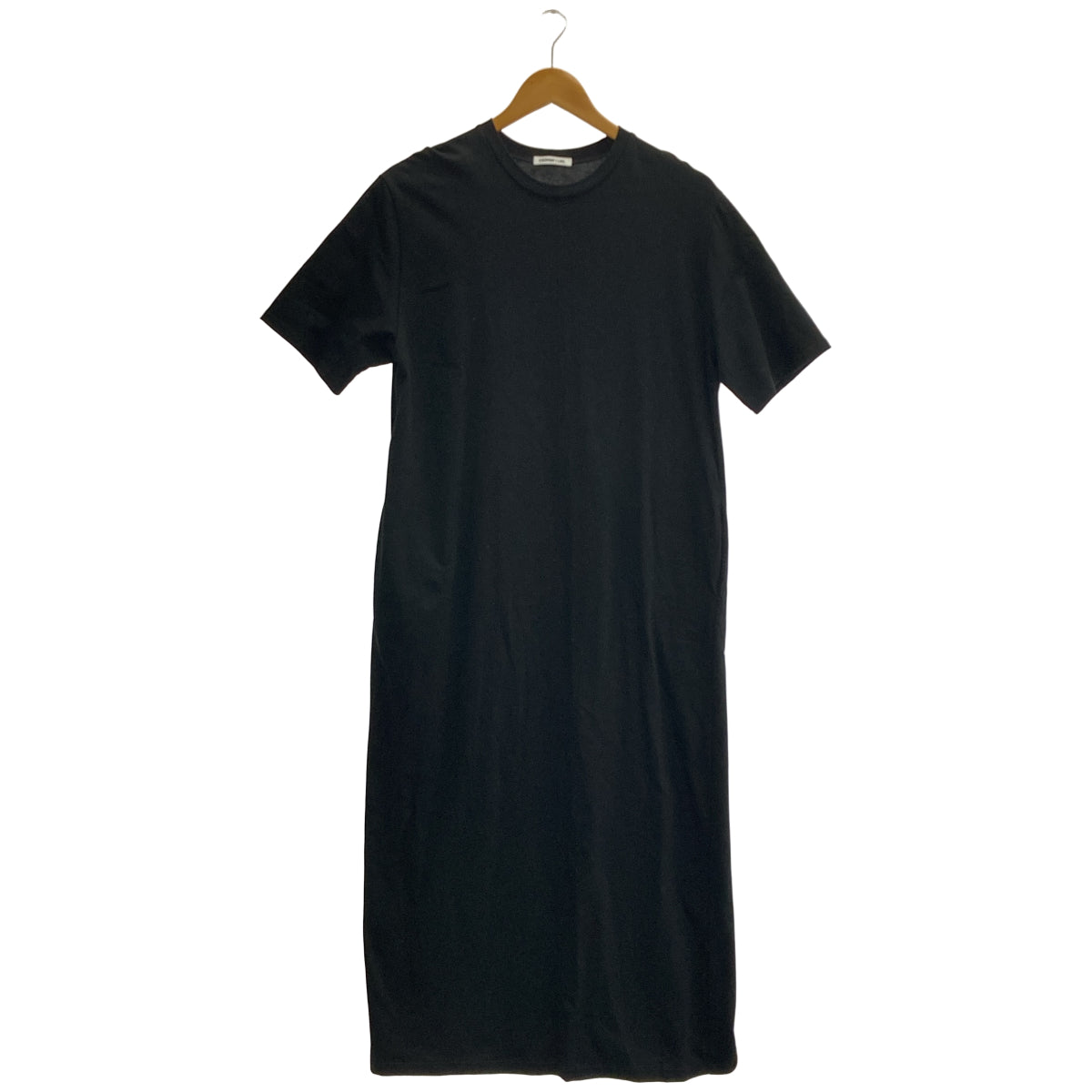 EVERY DAY I LIKE エブリデイアイライク 24SS ブラック コットン ミニマルTシャツドレス ワンピース トップス