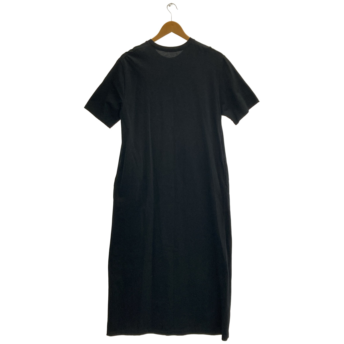 EVERY DAY I LIKE エブリデイアイライク 24SS ブラック コットン ミニマルTシャツドレス ワンピース トップス
