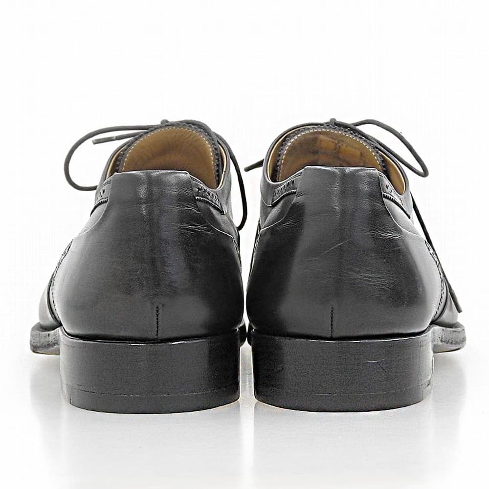 LOUIS VUITTON ルイヴィトン ウィングチップ ドレスシューズ メンズ レザー ブラック 8 1/2 シューズ
