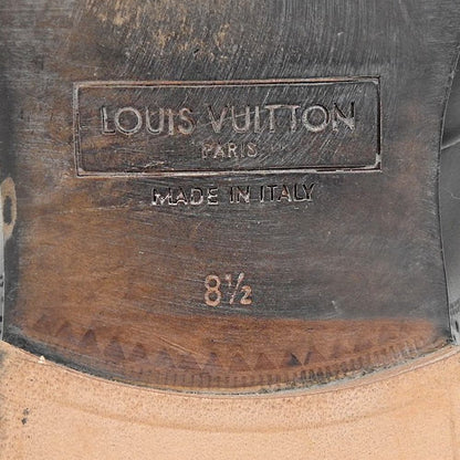 LOUIS VUITTON ルイヴィトン ウィングチップ ドレスシューズ メンズ レザー ブラック 8 1/2 シューズ