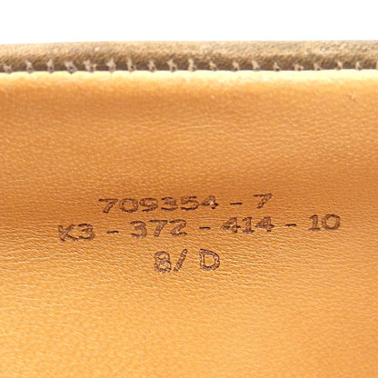 J.M. WESTON ジェイエムウエストン 美品 ボックスカーフ 10ラスト スクエアトゥ コインローファー シューズ メンズ ブラウン 8D 414 シューズ