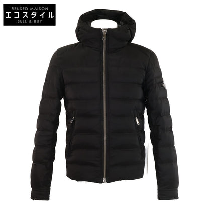PRADA Prada [Domestic authorized item] SGH072 R232 1060 triangle logo plaque hooded down jacket jacket