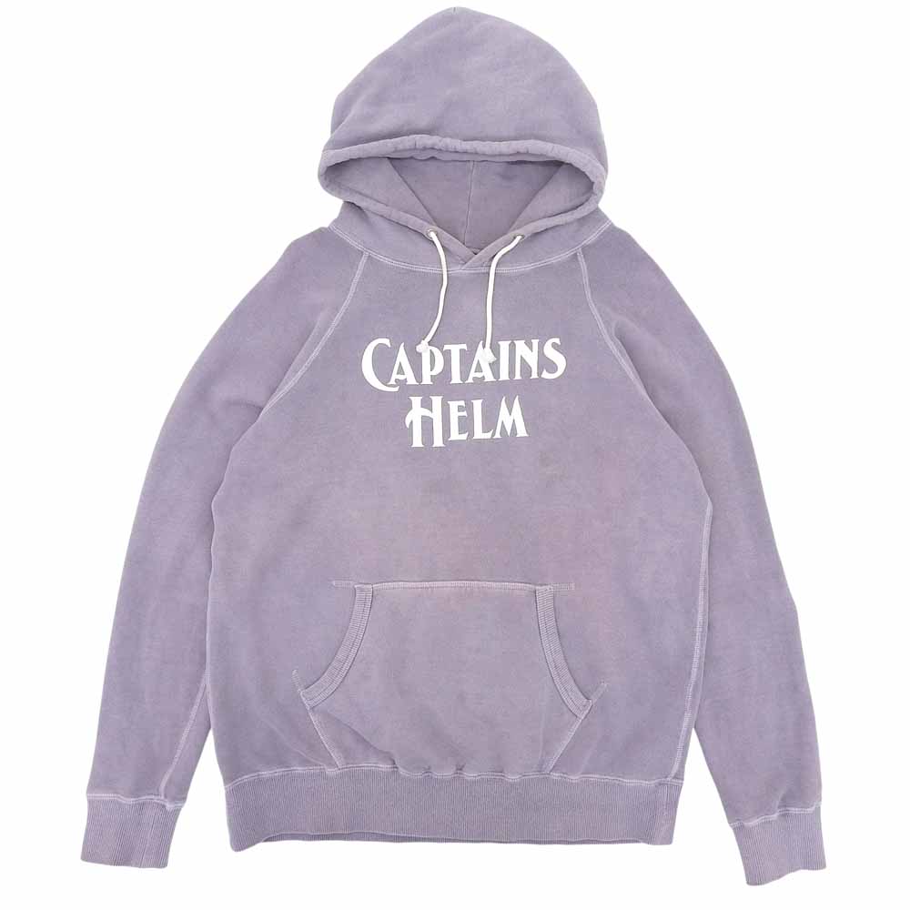 CAPTAINS HELM キャプテンズヘルム ロゴ プルオーバー パーカー コットン100% トップス メンズ パープル L トップス