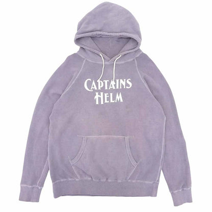 CAPTAINS HELM キャプテンズヘルム ロゴ プルオーバー パーカー コットン100% トップス メンズ パープル L トップス