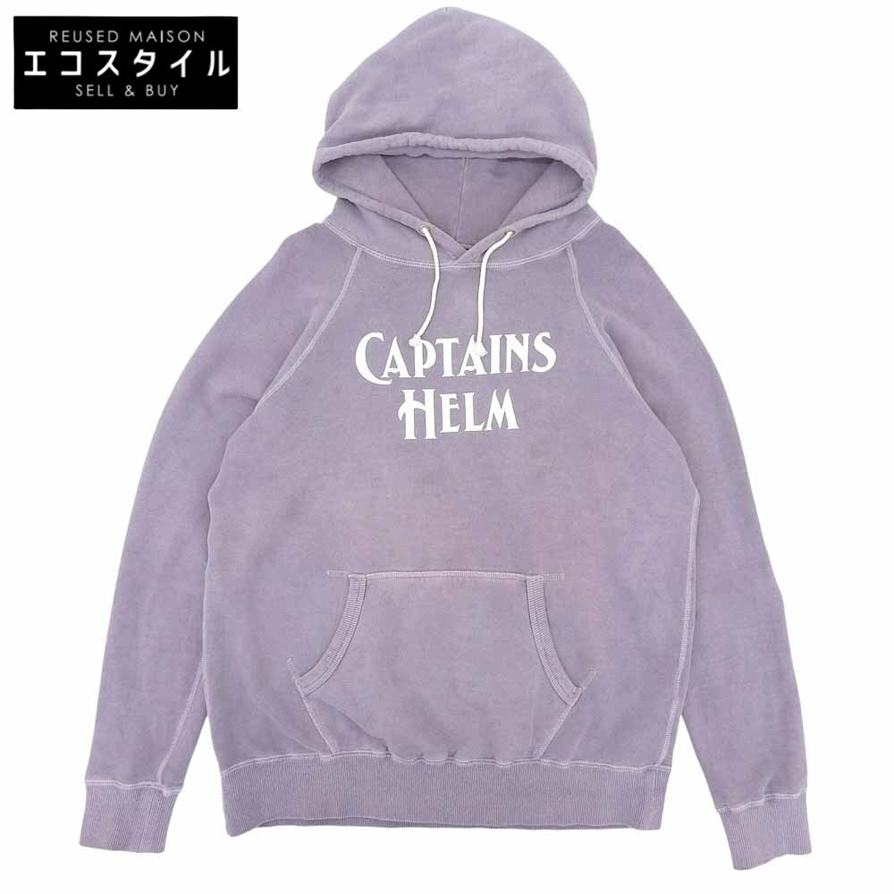 CAPTAINS HELM キャプテンズヘルム ロゴ プルオーバー パーカー コットン100% トップス メンズ パープル L トップス