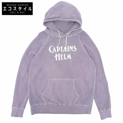 CAPTAINS HELM キャプテンズヘルム ロゴ プルオーバー パーカー コットン100% トップス メンズ パープル L トップス