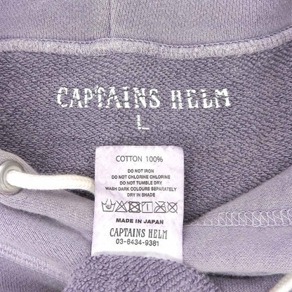 CAPTAINS HELM キャプテンズヘルム ロゴ プルオーバー パーカー コットン100% トップス メンズ パープル L トップス