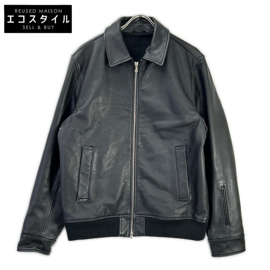 SOPHNET. ソフネット SOPH-222003 22AW ブラック カーフレザー LEATHER ZIP JACKET ジャケット