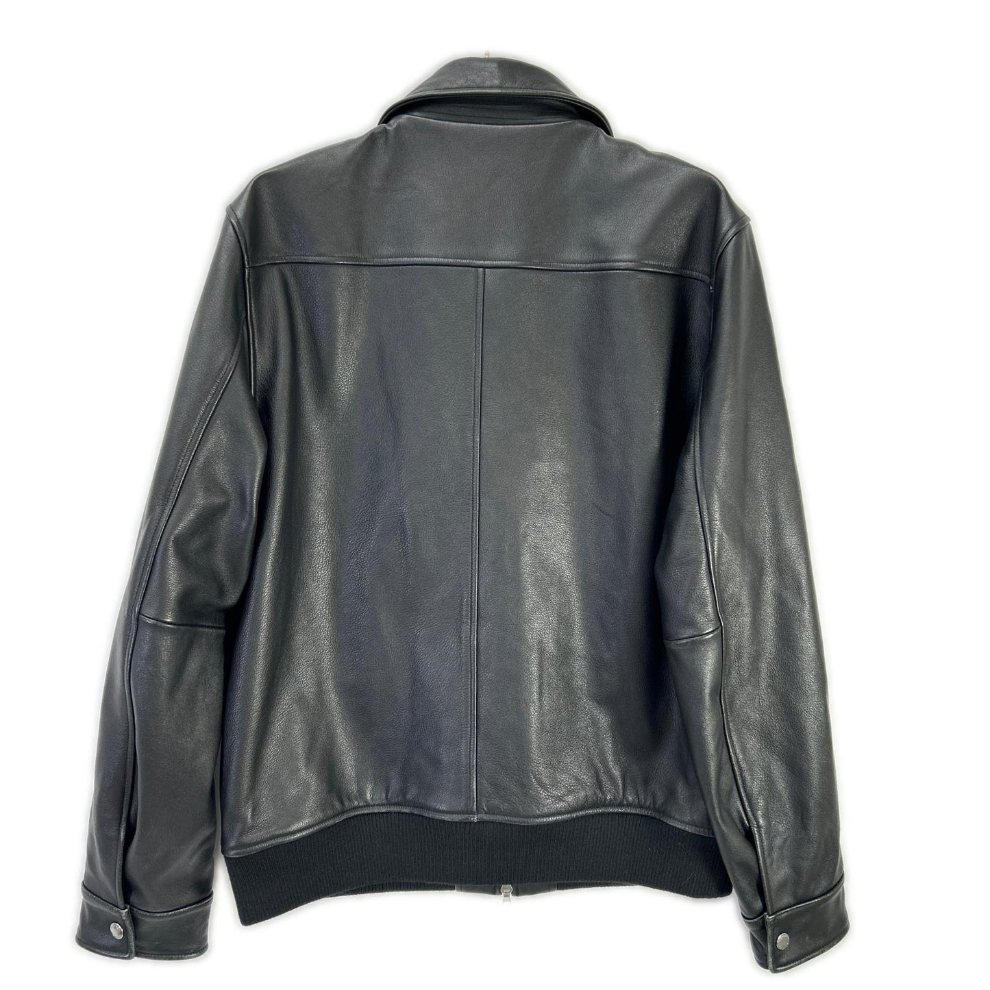 SOPHNET. SOPH-222003 22AW Black Calf Leather LEATHER ZIP JACKET Jacket