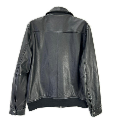 SOPHNET. SOPH-222003 22AW Black Calf Leather LEATHER ZIP JACKET Jacket