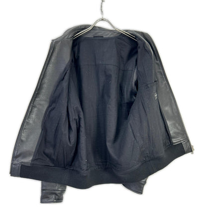 SOPHNET. SOPH-222003 22AW Black Calf Leather LEATHER ZIP JACKET Jacket