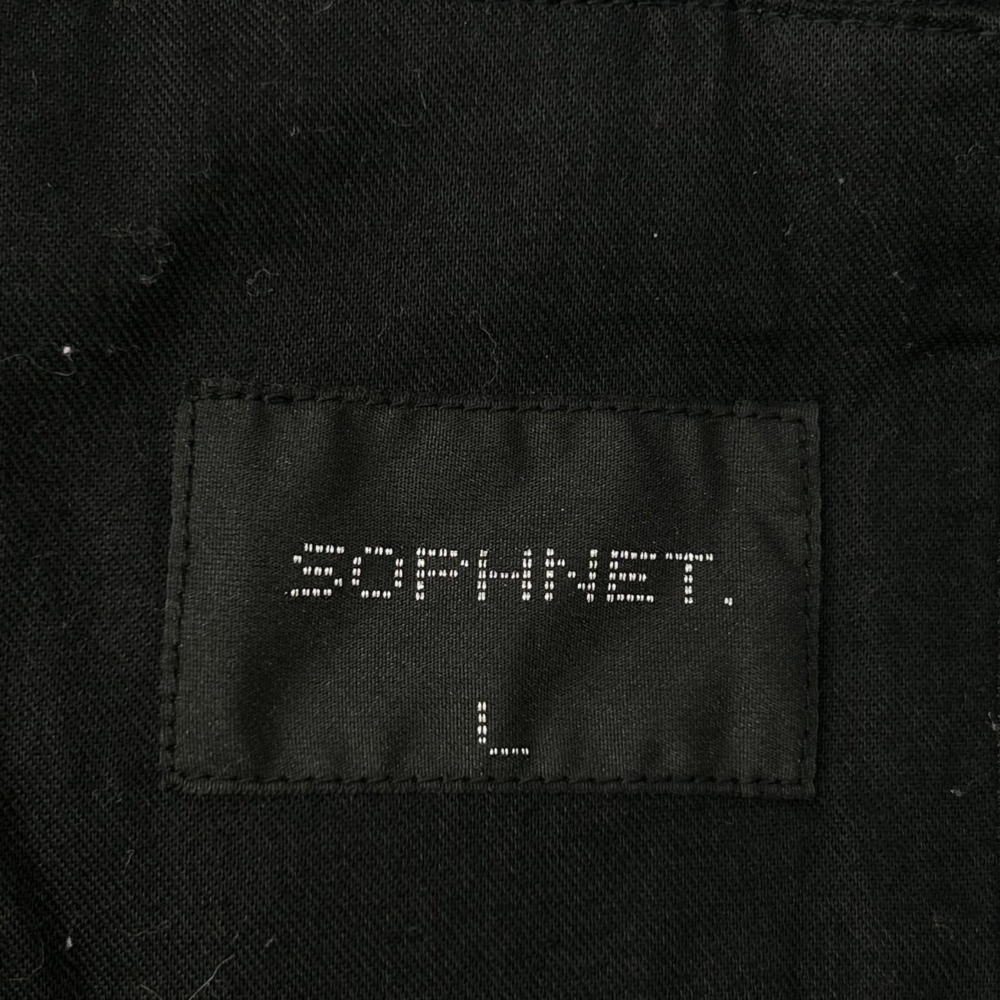 SOPHNET. SOPH-222003 22AW Black Calf Leather LEATHER ZIP JACKET Jacket