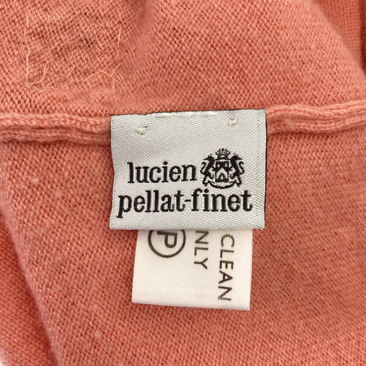 lucien pellat-finet ルシアンペラフィネ ピンク カシミヤ スカル 長袖ニットセーター トップス