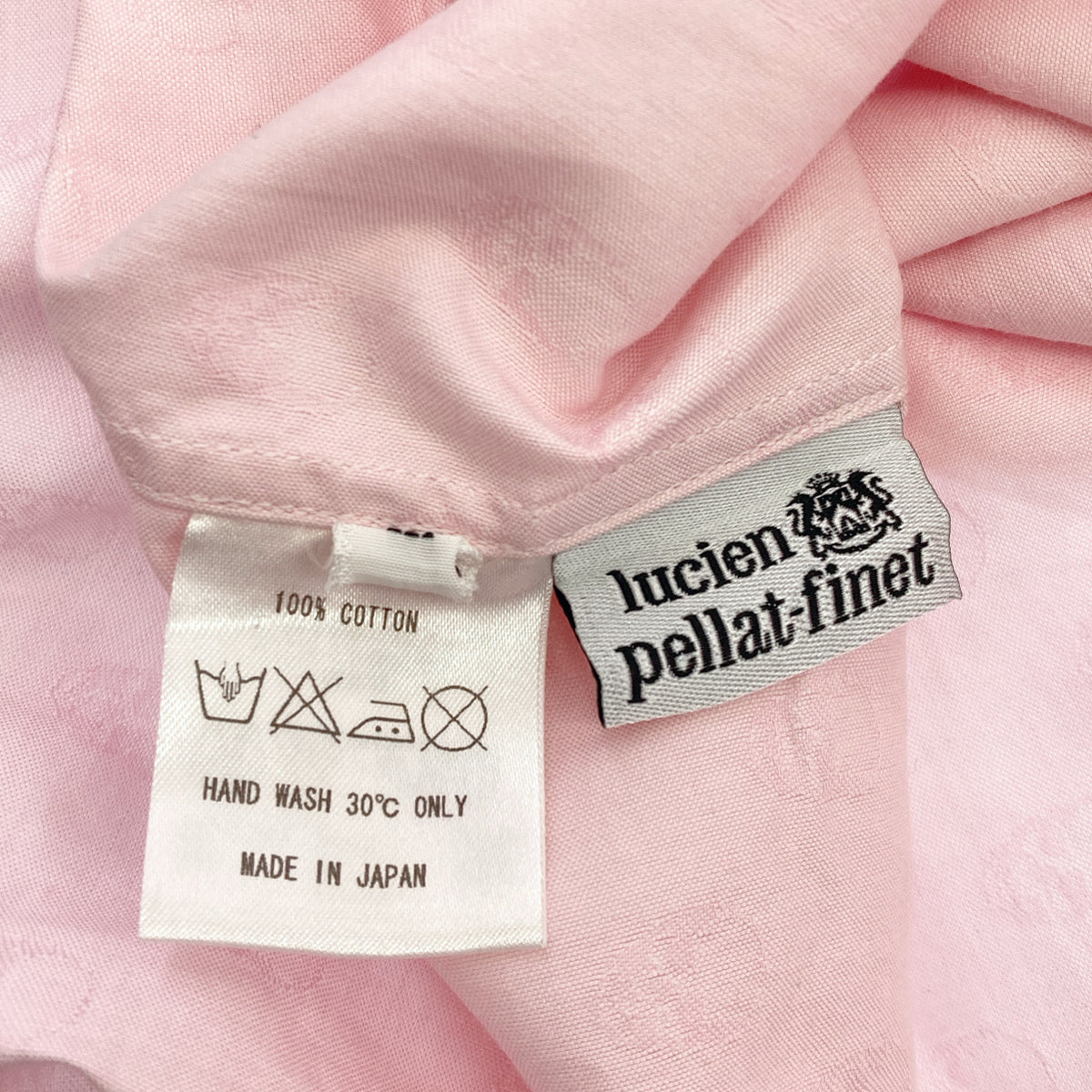 lucien pellat-finet ルシアンペラフィネ ピンク コットン スカル 総柄ウエスタンシャツ トップス