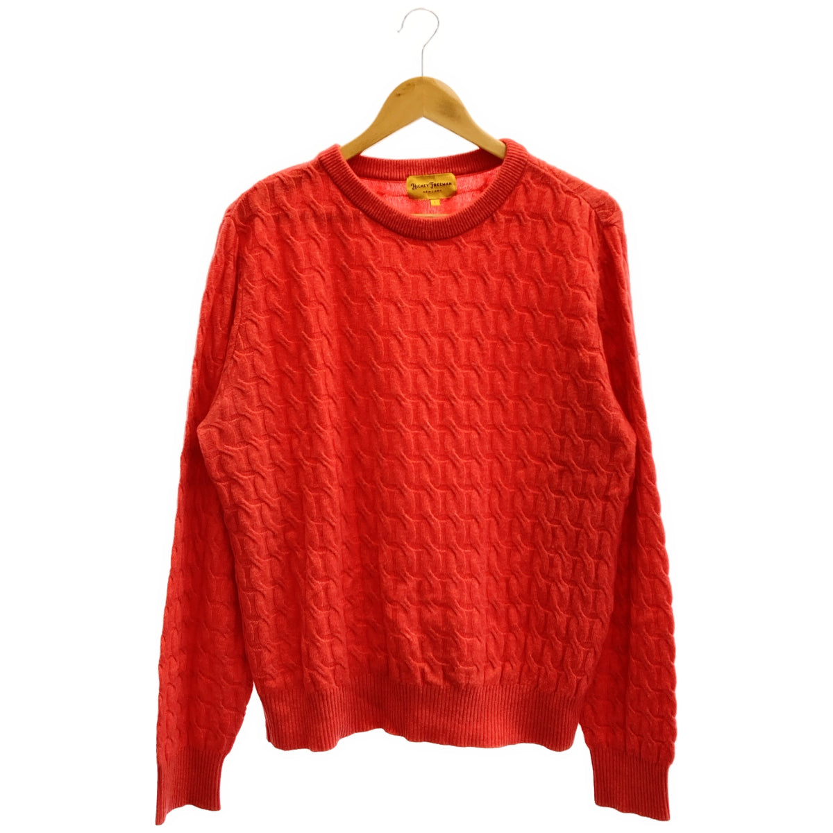 HICKEY FREEMAN ヒッキーフリーマン HNC1 レッド カシミヤ100 ニットセーター トップス