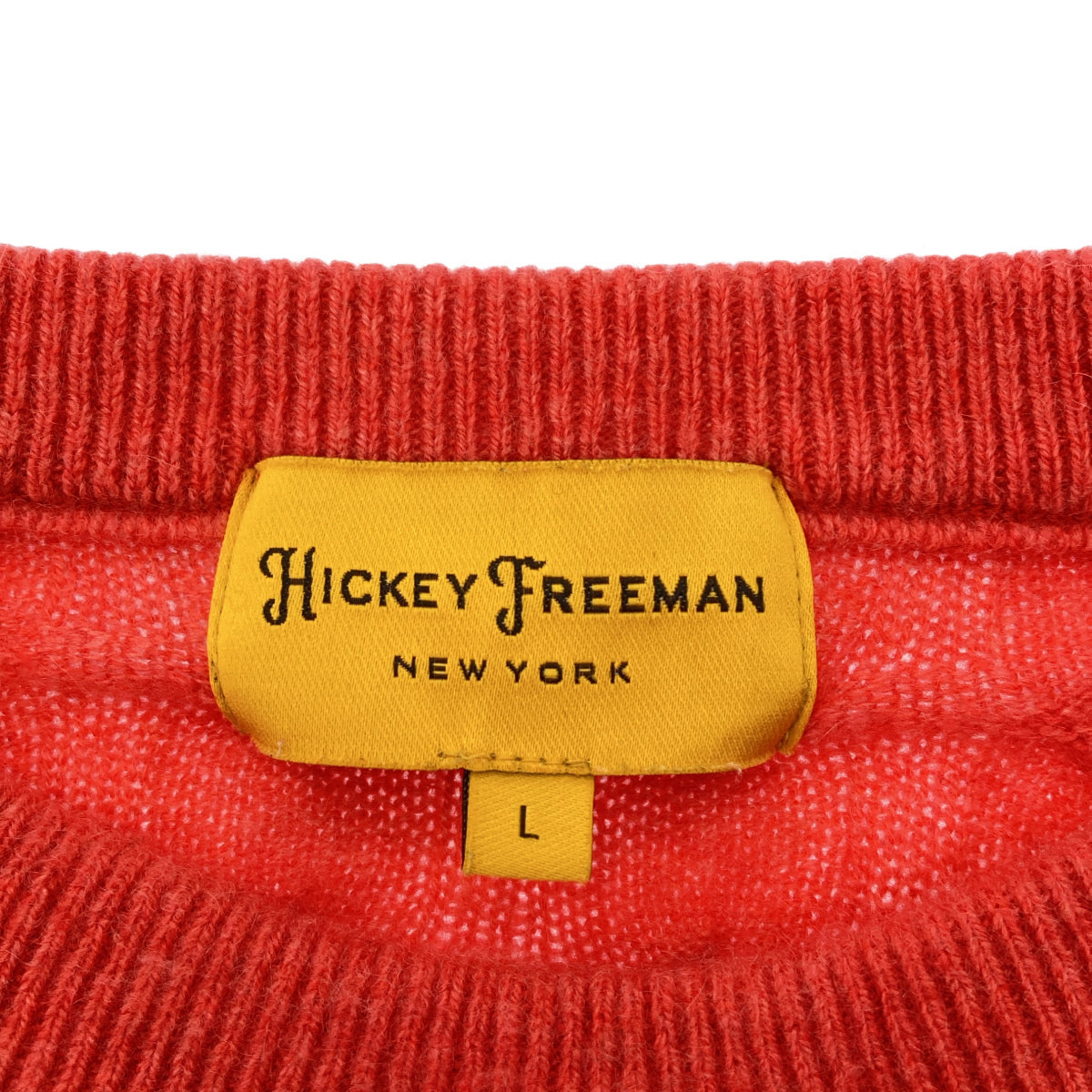 HICKEY FREEMAN Hickey Freeman HNC1 Red 100% Cashmere Knit Sweater Top