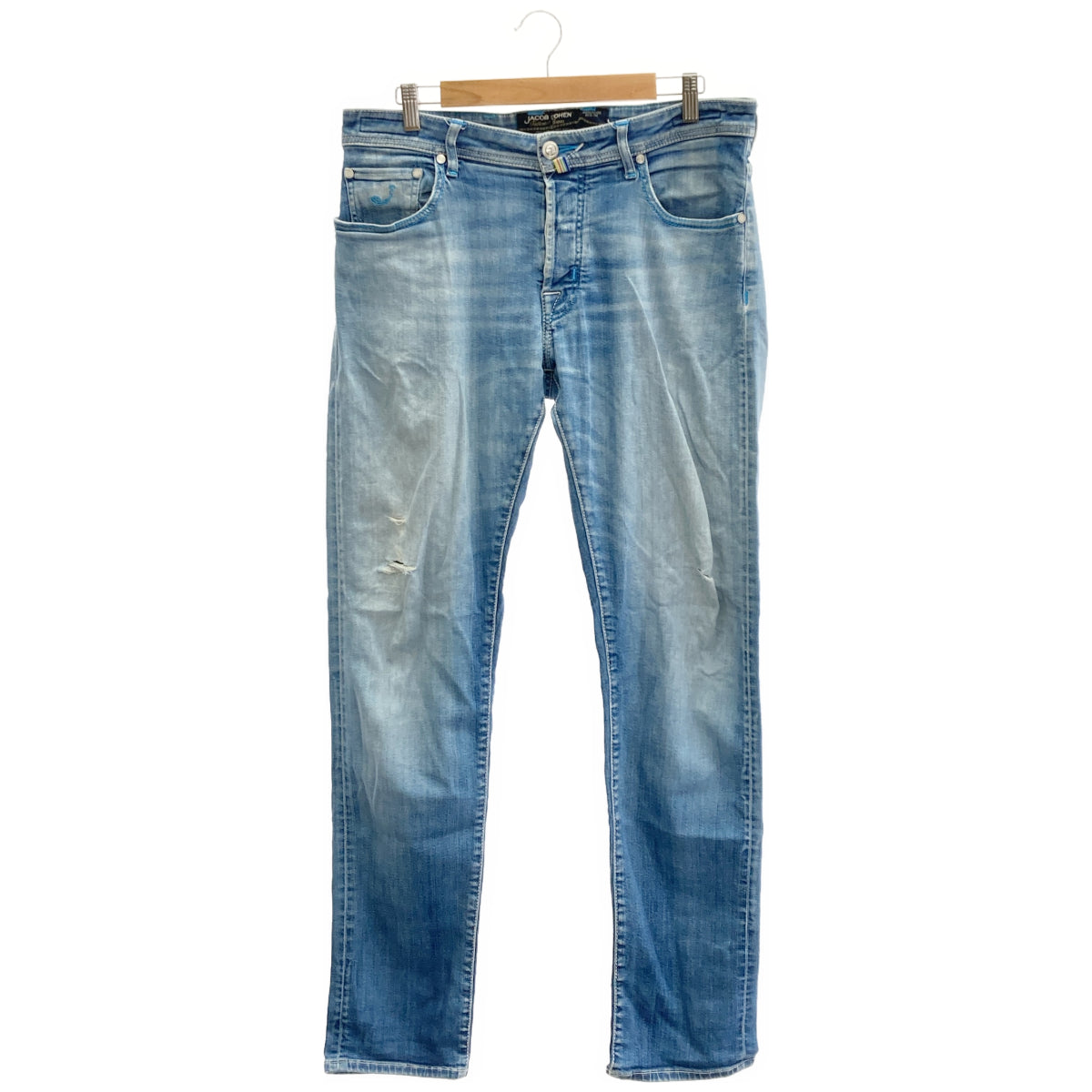 JACOB COHEN ヤコブコーエン J688 ライトブルー LIMITED EDITION ダメージデニムパンツ ボトムス
