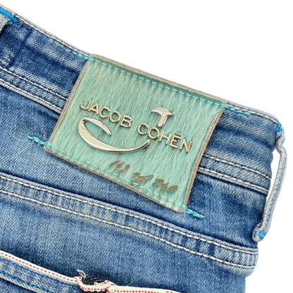 JACOB COHEN ヤコブコーエン J688 ライトブルー LIMITED EDITION ダメージデニムパンツ ボトムス
