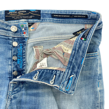 JACOB COHEN ヤコブコーエン J688 ライトブルー LIMITED EDITION ダメージデニムパンツ ボトムス