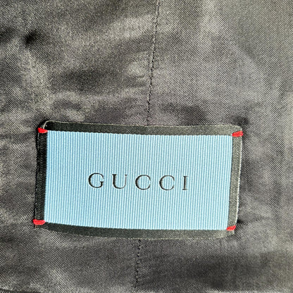 GUCCI グッチ 51M7Z0 ブラック モヘヤ×ウール タキシード ジレ ベスト