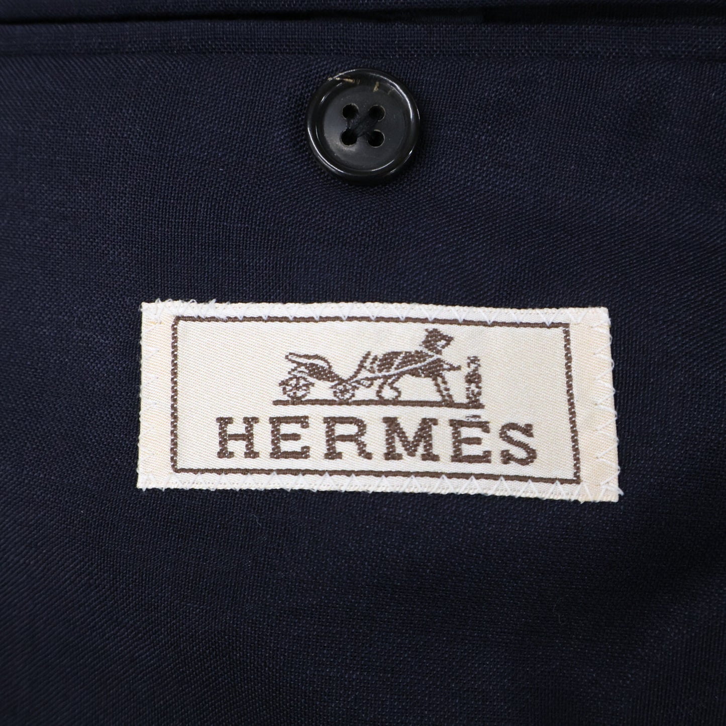 HERMES エルメス 【美品/国内正規】G19851 モヘアｘウール ピークドラペル 2Bシングル スーツ セットアップ