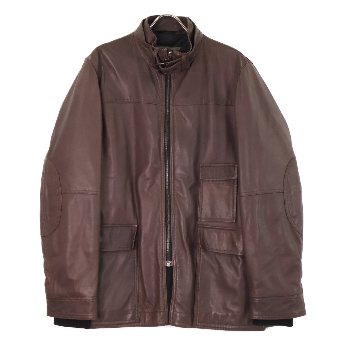 PRADA SPORT プラダスポーツ 【国内正規】STV048 ジップアップ 中綿 レザージャケット ジャケット