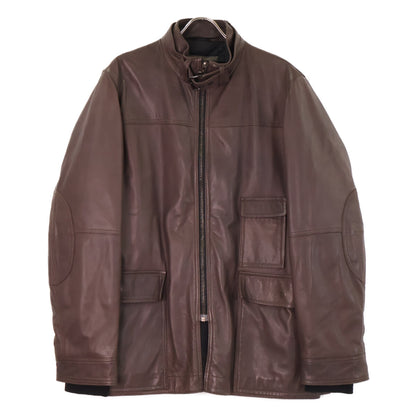 PRADA SPORT プラダスポーツ 【国内正規】STV048 ジップアップ 中綿 レザージャケット ジャケット