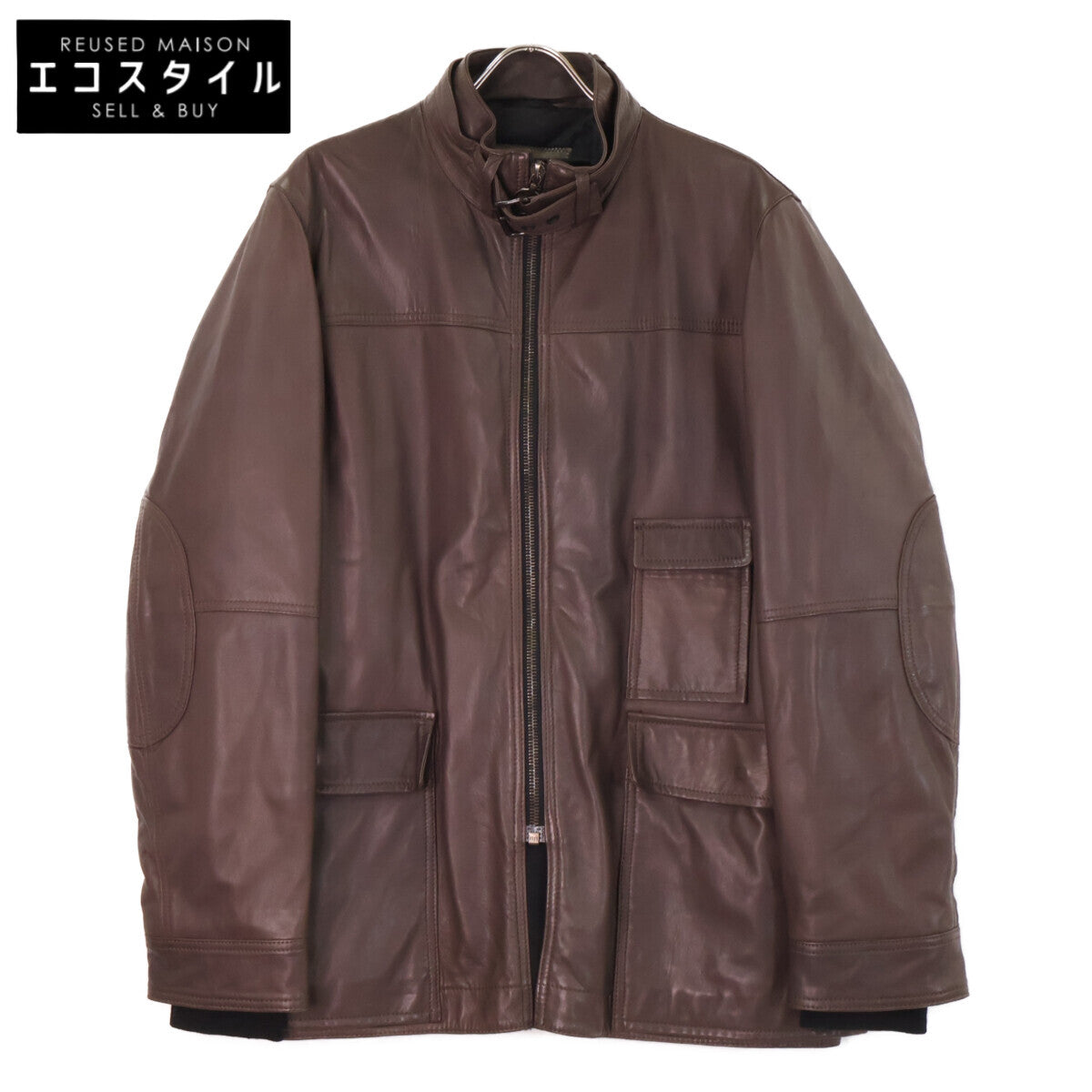 PRADA SPORT プラダスポーツ 【国内正規】STV048 ジップアップ 中綿 レザージャケット ジャケット