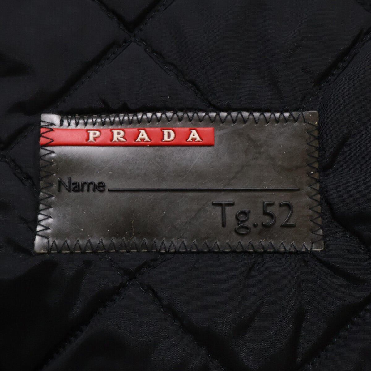 PRADA SPORT プラダスポーツ 【国内正規】STV048 ジップアップ 中綿 レザージャケット ジャケット