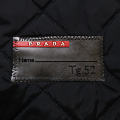 PRADA SPORT プラダスポーツ 【国内正規】STV048 ジップアップ 中綿 レザージャケット ジャケット