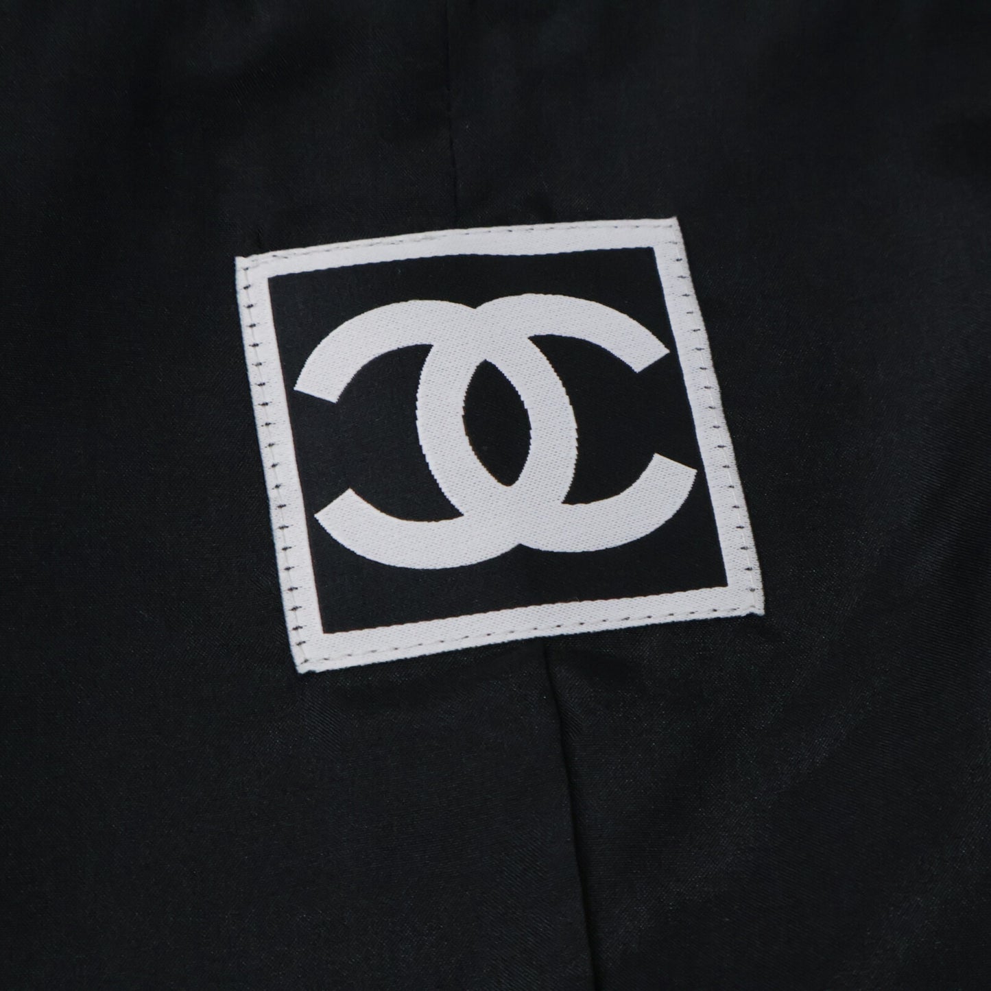 CHANEL シャネル 【美品】P35265V23151 スポーツライン 総柄 シルク混 ノーカラージャケット ジャケット
