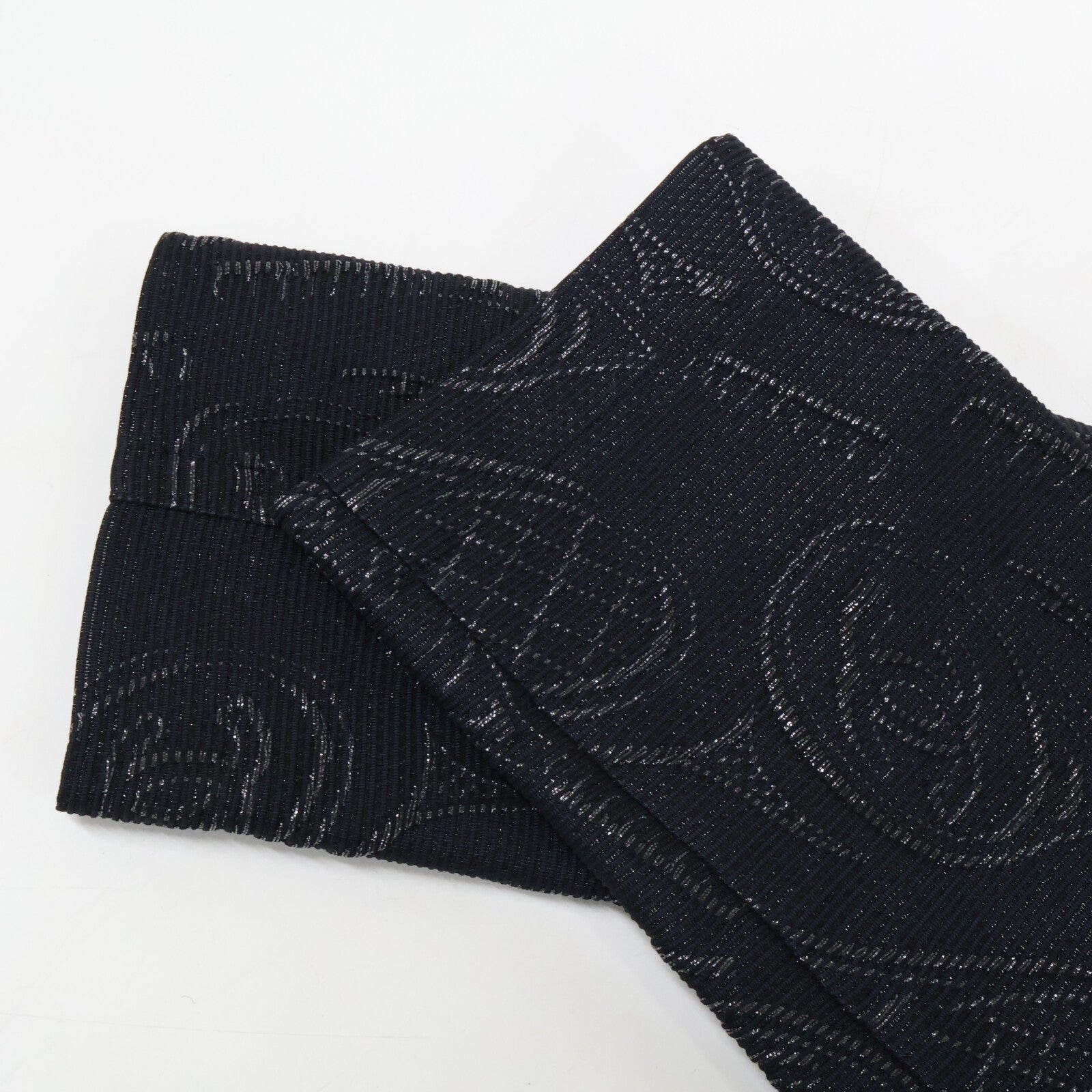 CHANEL シャネル 【美品】P35265V23151 スポーツライン 総柄 シルク混 ノーカラージャケット ジャケット
