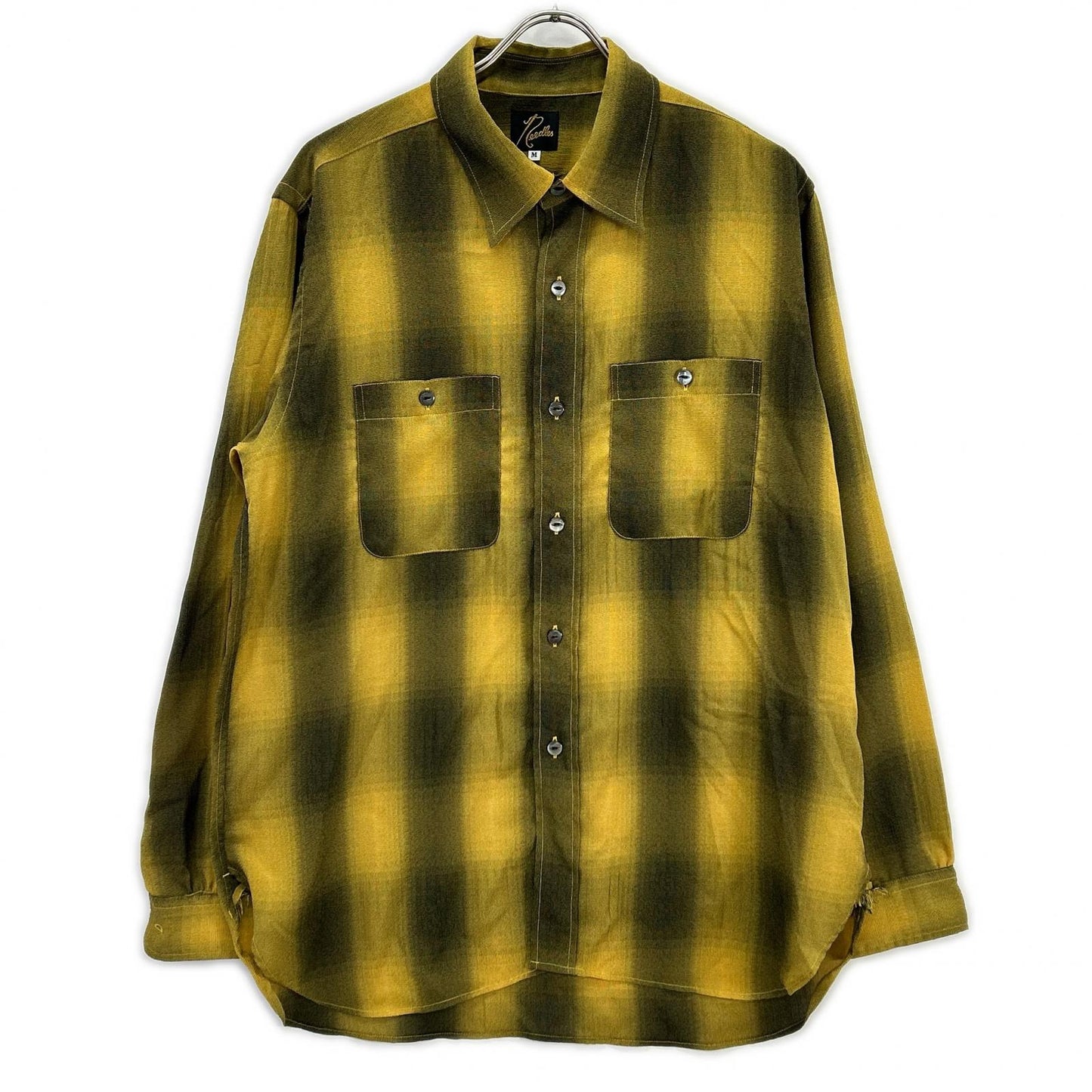 【SALE】 needles ニードルズ 【美品】OT159 オンブレチェック 長袖ワークシャツ トップス
