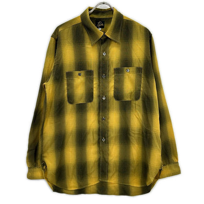 【SALE】 needles ニードルズ 【美品】OT159 オンブレチェック 長袖ワークシャツ トップス