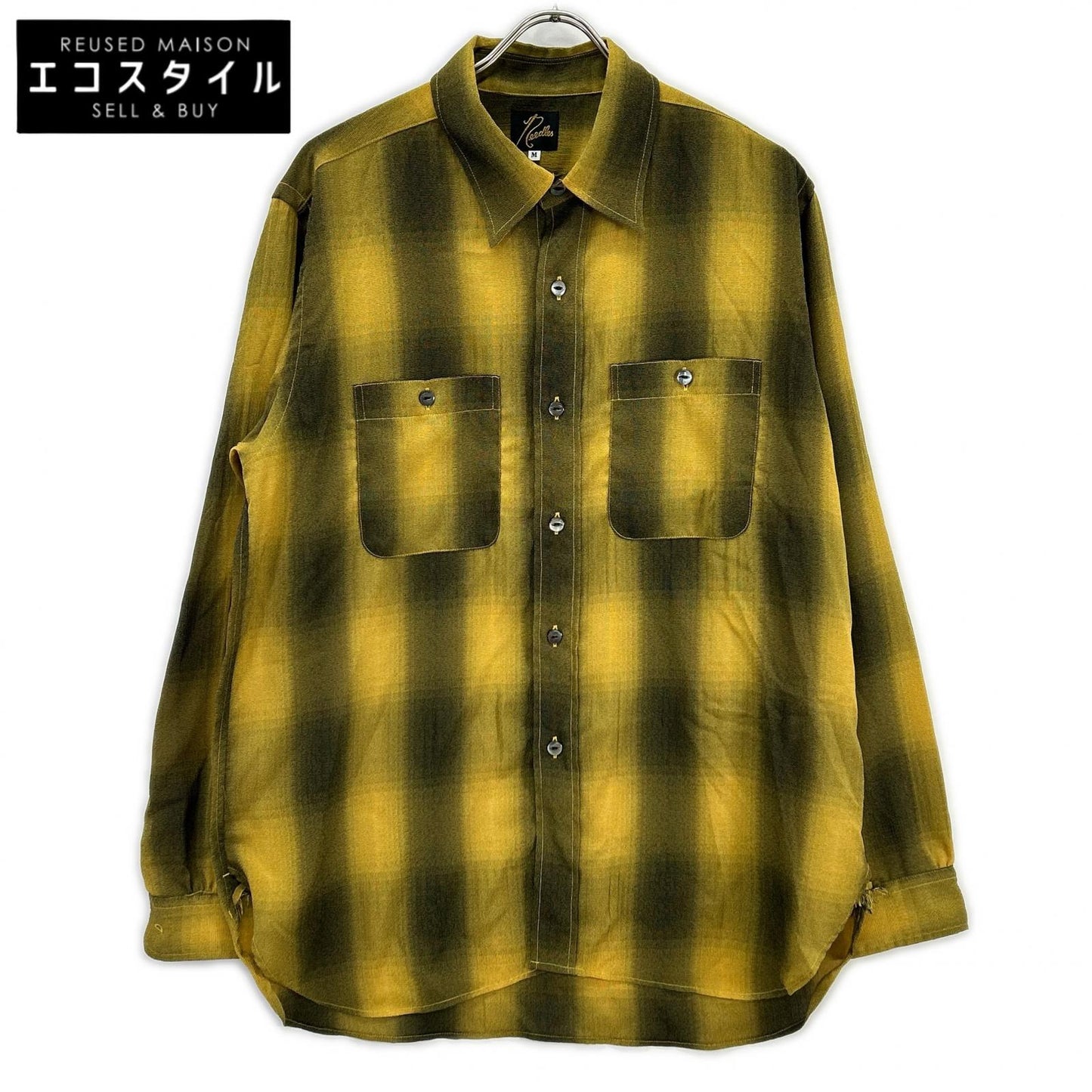 【SALE】 needles ニードルズ 【美品】OT159 オンブレチェック 長袖ワークシャツ トップス