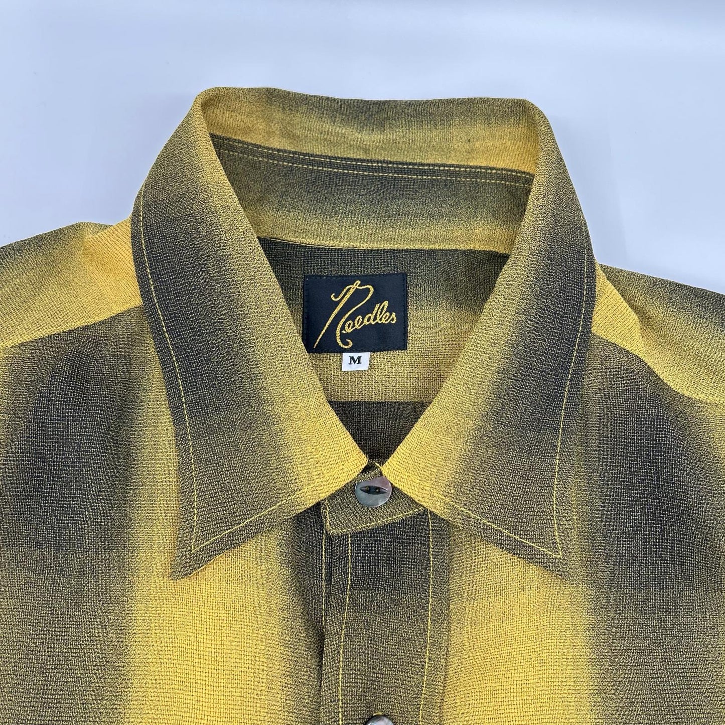 【SALE】 needles ニードルズ 【美品】OT159 オンブレチェック 長袖ワークシャツ トップス