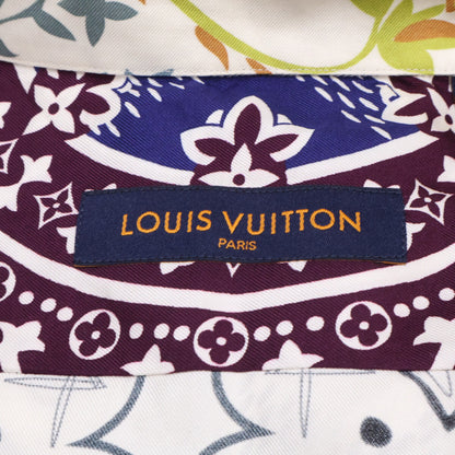 LOUIS VUITTON ルイヴィトン 【国内正規】RM222 RB8 HNS72W 総柄 シルク100％ 長袖シャツ トップス