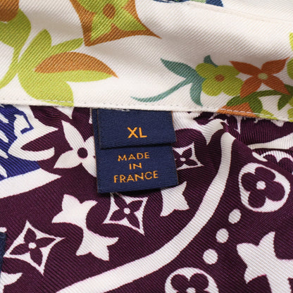 LOUIS VUITTON ルイヴィトン 【国内正規】RM222 RB8 HNS72W 総柄 シルク100％ 長袖シャツ トップス