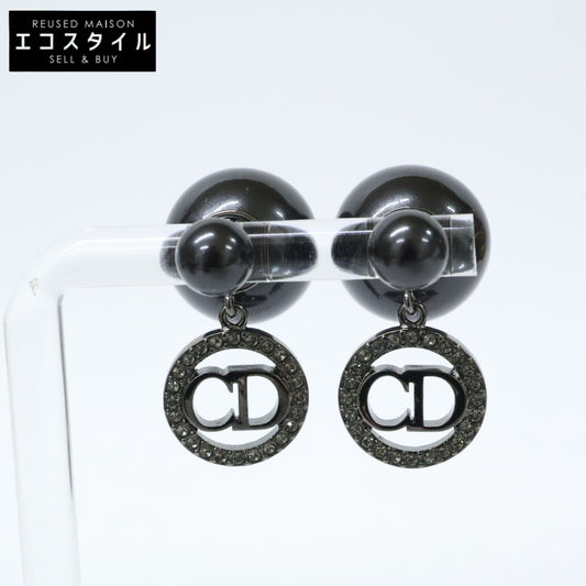 DIOR ディオール 【美品】TRIBALES トライバル メタル レジンパール クリスタル ピアス