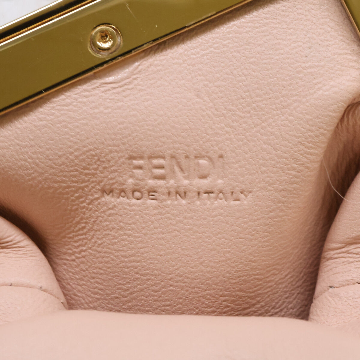 FENDI フェンディ 【新品同様】7AS051 AL9E ファースト ナノ フォックスファー チェーン ショルダーポーチ ショルダーバッグ