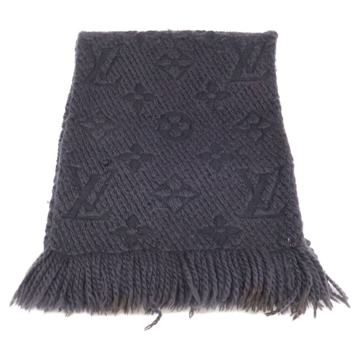 LOUIS VUITTON ルイヴィトン M72431 ウールｘシルク エシャルプ ロゴマニア マフラー