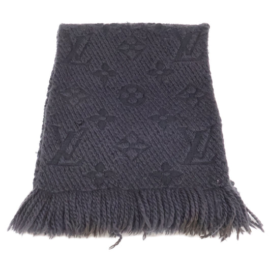 LOUIS VUITTON ルイヴィトン M72431 ウールｘシルク エシャルプ ロゴマニア マフラー