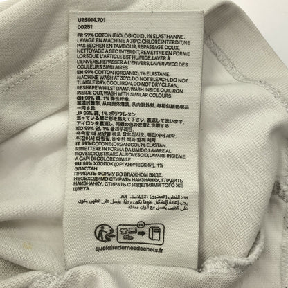 AMI PARIS アミパリス ホワイト ロゴ刺繍 Tシャツ トップス