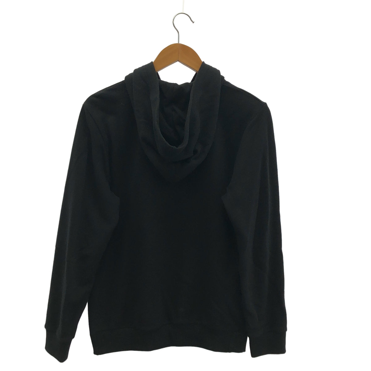 BALMAIN Balmain Black Embossed-Logo Pullover Hoodie Top